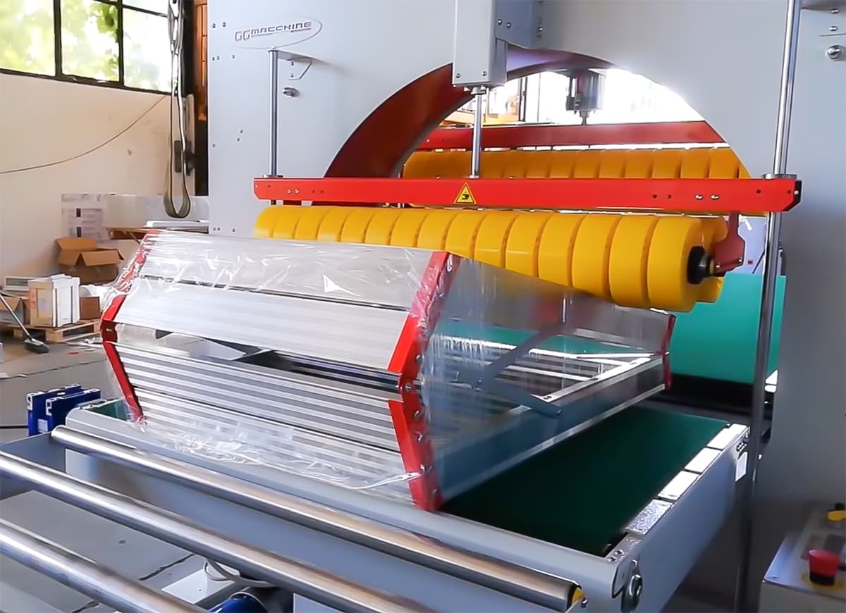 Eisenleiter verpackt